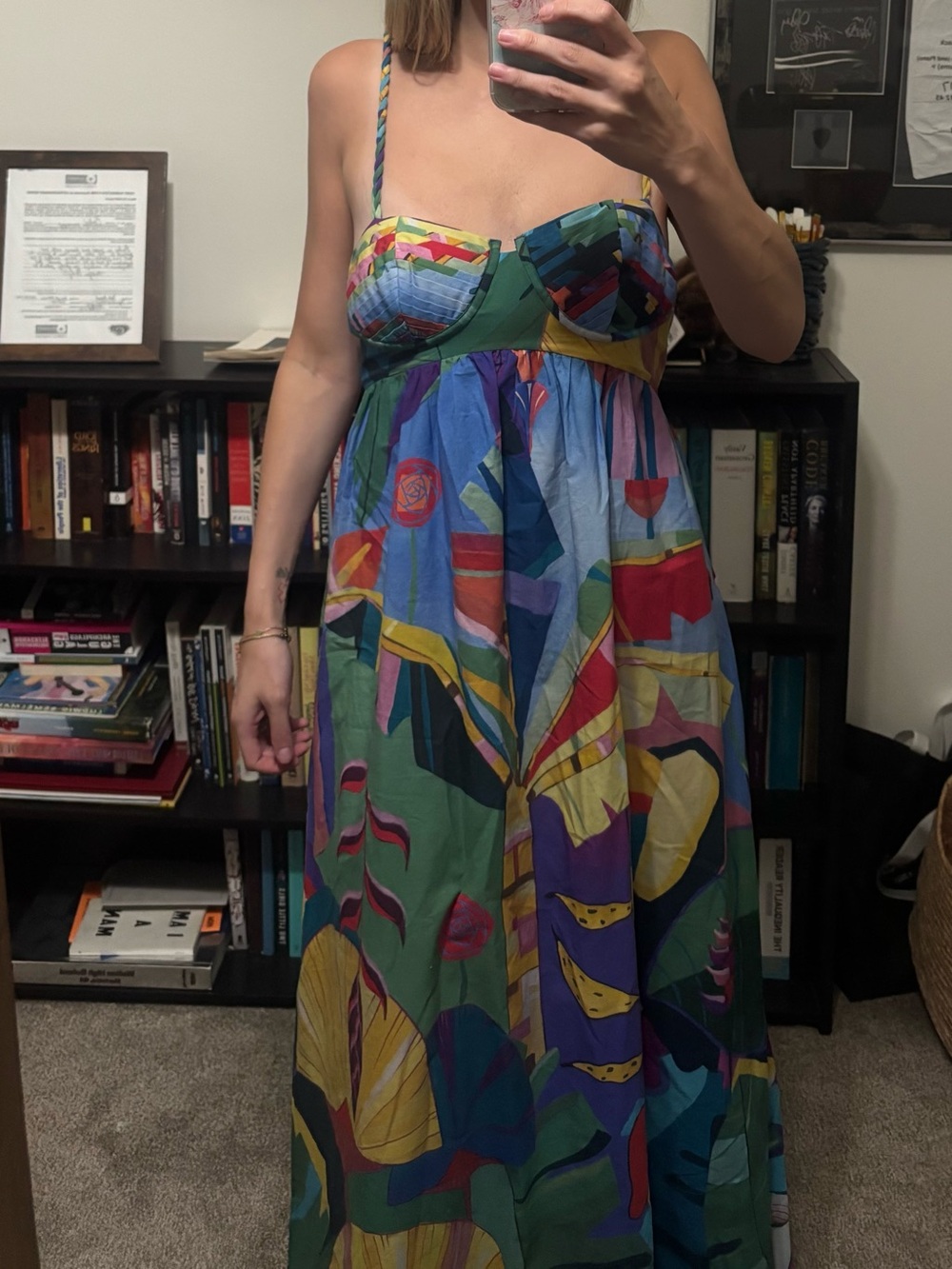 Farm Rio Vibrant Multicolor Tropical Maxi Dress - Picture 3 of 6